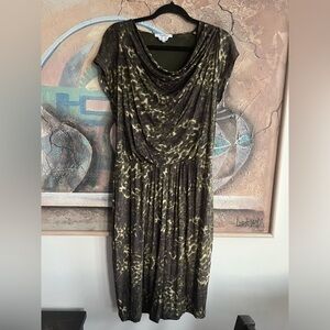 MaxMara Vicose Cowlneck Dress